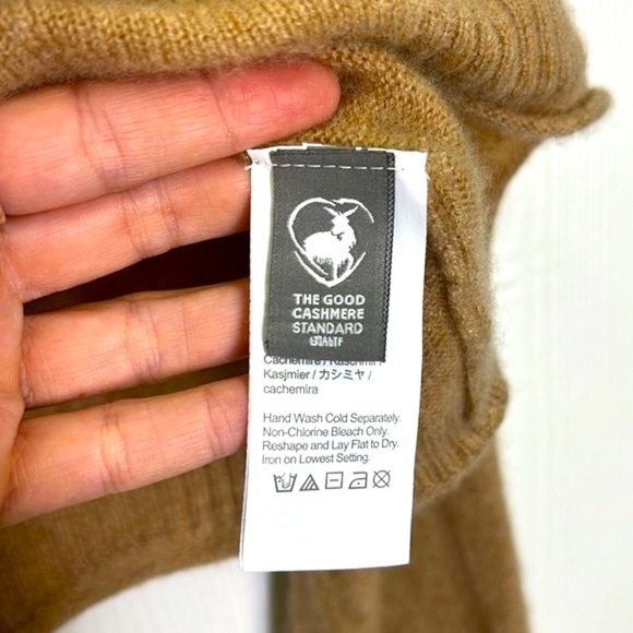 J. Crew - Tan Mock-neck 100 Percent Cashmere Long Sleeve Soft Sweater Size Sm - Picture 8 of 11